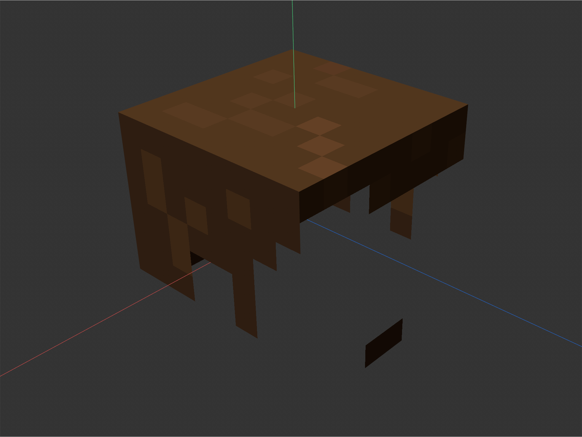 PolyBit 404 extruding a pixel texture into a clean 3D voxel mesh